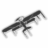 飛行機 シール (正面)