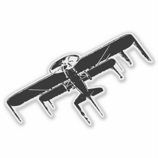 飛行機 シール (正面)