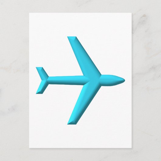 飛行機/ジェット機 ポストカード (正面)