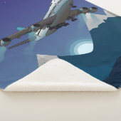 飛行機。ジャンボジェット機。 シェルパブランケット (3/4)