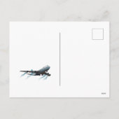 飛行機。ジャンボジェット。 シーズンポストカード (裏面)