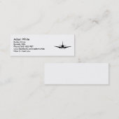 飛行機 スキニー名刺 (正面/裏面)