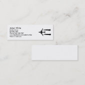 飛行機 スキニー名刺 (正面/裏面)