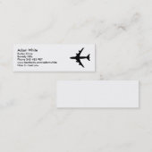 飛行機 スキニー名刺 (正面/裏面)