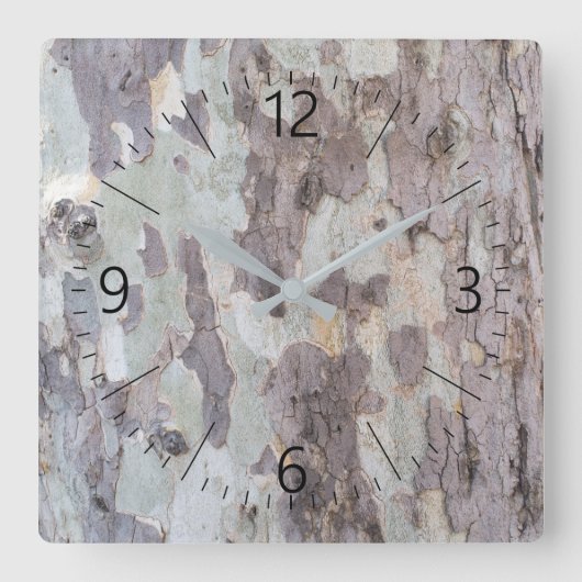 飛行機 スクエア壁時計 (正面)