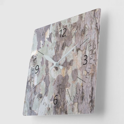 飛行機 スクエア壁時計 (傾斜)