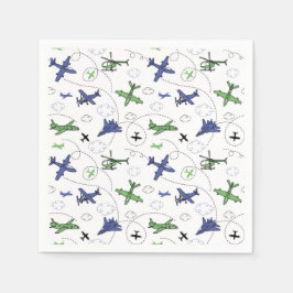 飛行機 スタンダードカクテルナプキン