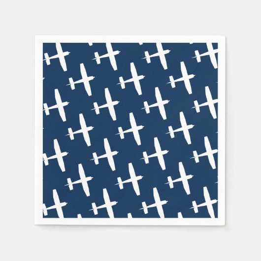 飛行機 スタンダードカクテルナプキン (正面)