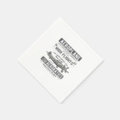 飛行機 スタンダードカクテルナプキン (角)