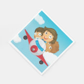 飛行機 スタンダードランチョンナプキン (角)