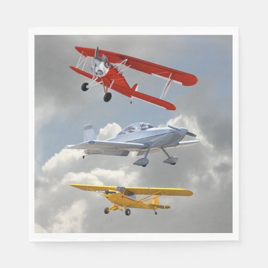 飛行機 スタンダードランチョンナプキン (正面)