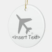 飛行機 セラミックオーナメント (左)