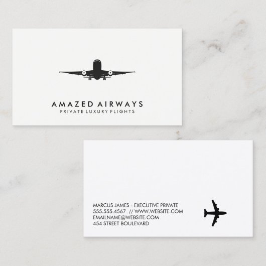 飛行機 | テイクオフ 名刺 (正面/裏面)