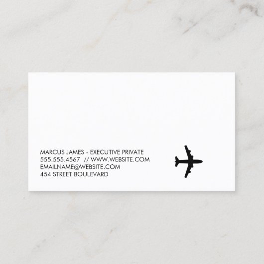 飛行機 | テイクオフ 名刺 (裏面)