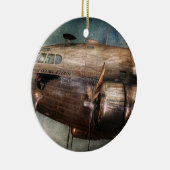 飛行機-パイロット – クラウド飛んでいる セラミックオーナメント (右)