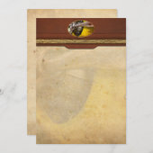 飛行機-パイロット-支柱-対のスズメバチ ノートカード (正面/裏面)