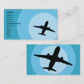 飛行機-ビジネス 名刺 (正面/裏面)