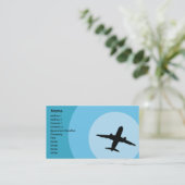 飛行機-ビジネス 名刺 (スタンド正面)