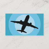 飛行機-ビジネス 名刺 (裏面)