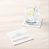 飛行機 |フライト スクエアペーパーコースター (インサイチュ)