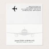 飛行機 |フライト 名刺 (外部フラット)