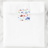 飛行機、ヘリコプター、およびバルーン スクエアシール (バッグ)