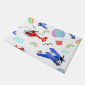 飛行機、ヘリコプター、およびバルーン ドアマット (アングル)