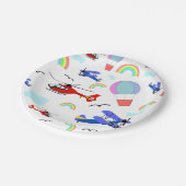 飛行機、ヘリコプター、およびバルーン ペーパープレート (アングル)