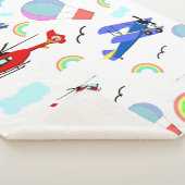 飛行機、ヘリコプター、気球 シェルパブランケット (3/4)