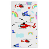 飛行機、ヘリコプター、気球 スモールペーパーバッグ (裏面)