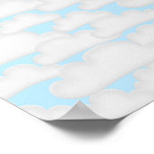 飛行機 ベビーシャワーのゲストブックポスター ポスター (角)