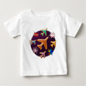 飛行機 ベビーTシャツ (正面)