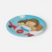 飛行機 ペーパープレート (アングル)