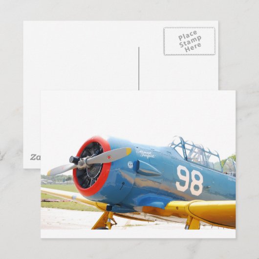 飛行機 ポストカード (正面/裏面)