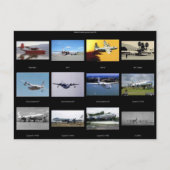 飛行機 ポストカード (正面)