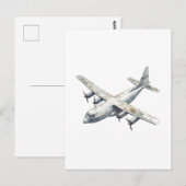 飛行機 ポストカード (正面/裏面)