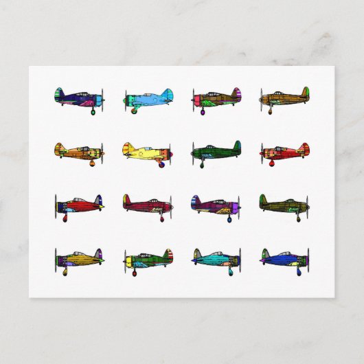 飛行機 ポストカード (正面)