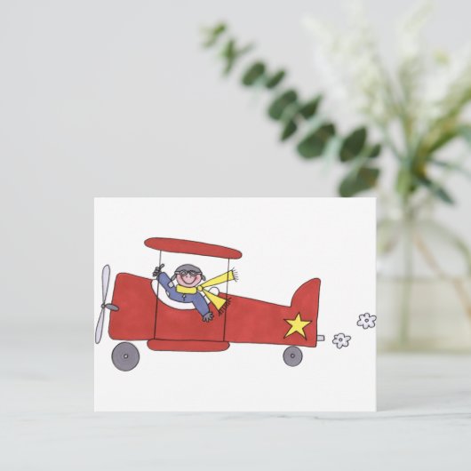 飛行機 ポストカード (スタンド正面)