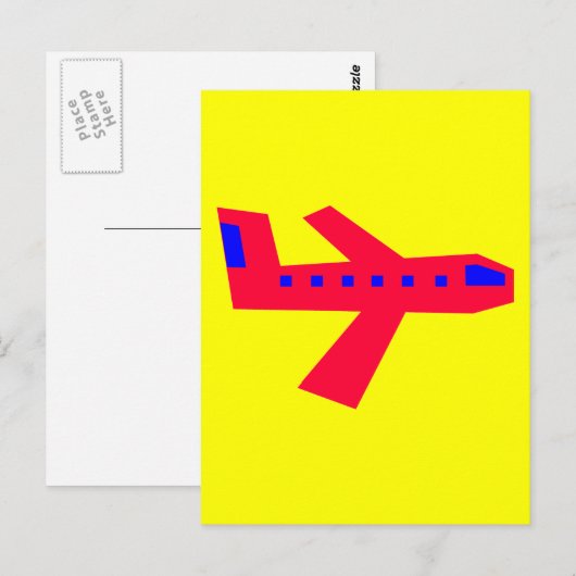 飛行機 ポストカード (正面/裏面)