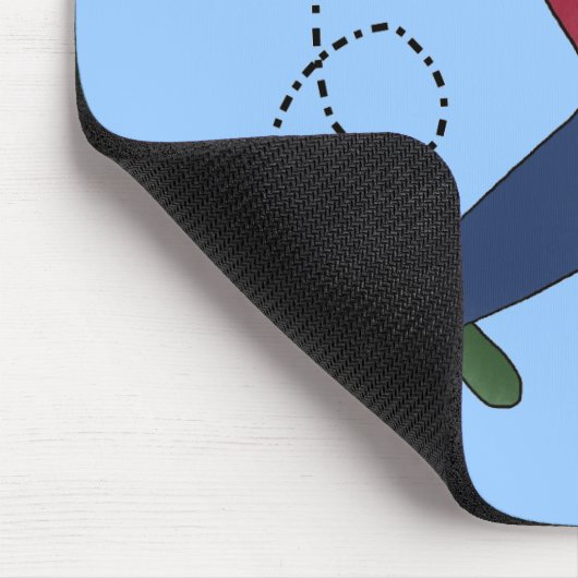 飛行機 マウスパッド (コーナー)