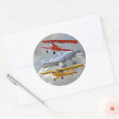 飛行機 ラウンドシール (封筒)