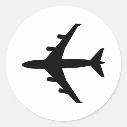 飛行機 ラウンドシール (正面)