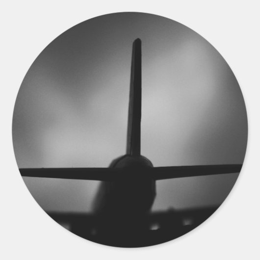 飛行機 ラウンドシール (正面)