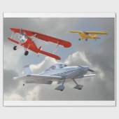 飛行機 ラッピングペーパー (フラット)