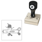 飛行機 ラバースタンプ (押印)