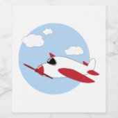 飛行機 ワインラベル (シングルラベル)