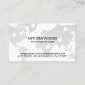 飛行機 | 世界地図 名刺 (裏面)