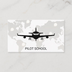 飛行機 世界地図 名刺