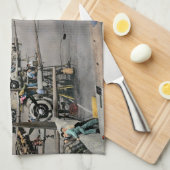 飛行機 – 世界最速の生産ライン1942 キッチンタオル (四つ折り)