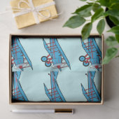 飛行機：二面 薄葉紙 (ギフト)